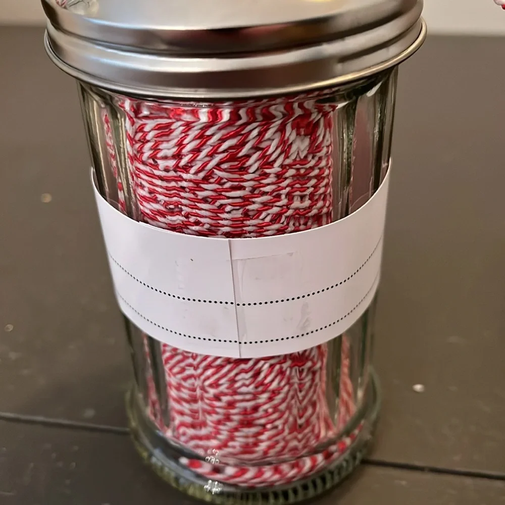 Sugar Jar Bakers Twine - Red + White/NWT